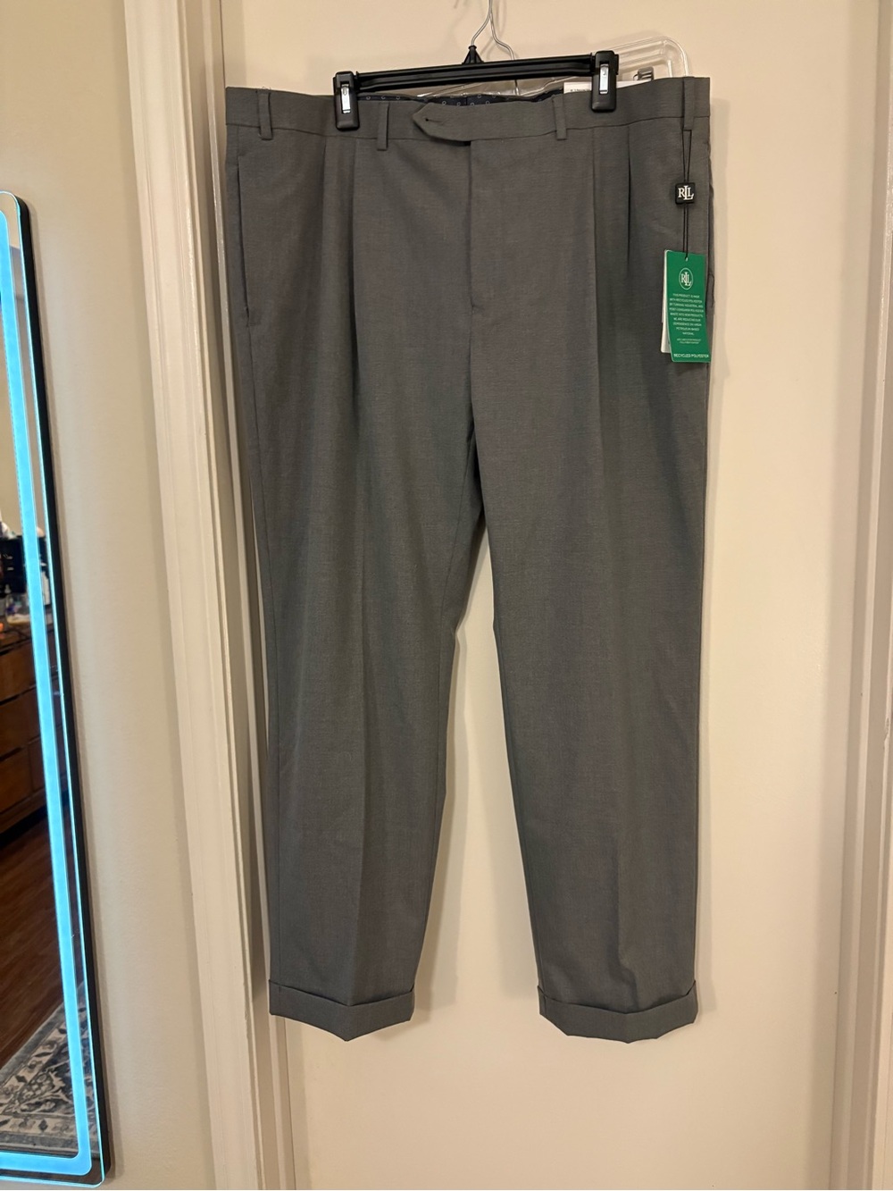 Lauren Ralph Lauren Men's Charcoal Dress Pants